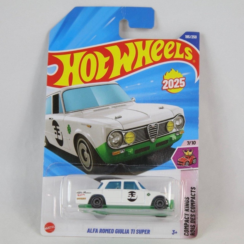 Hot Wheels White Alfa Romeo Giulia TI Super Toy Car - NEW